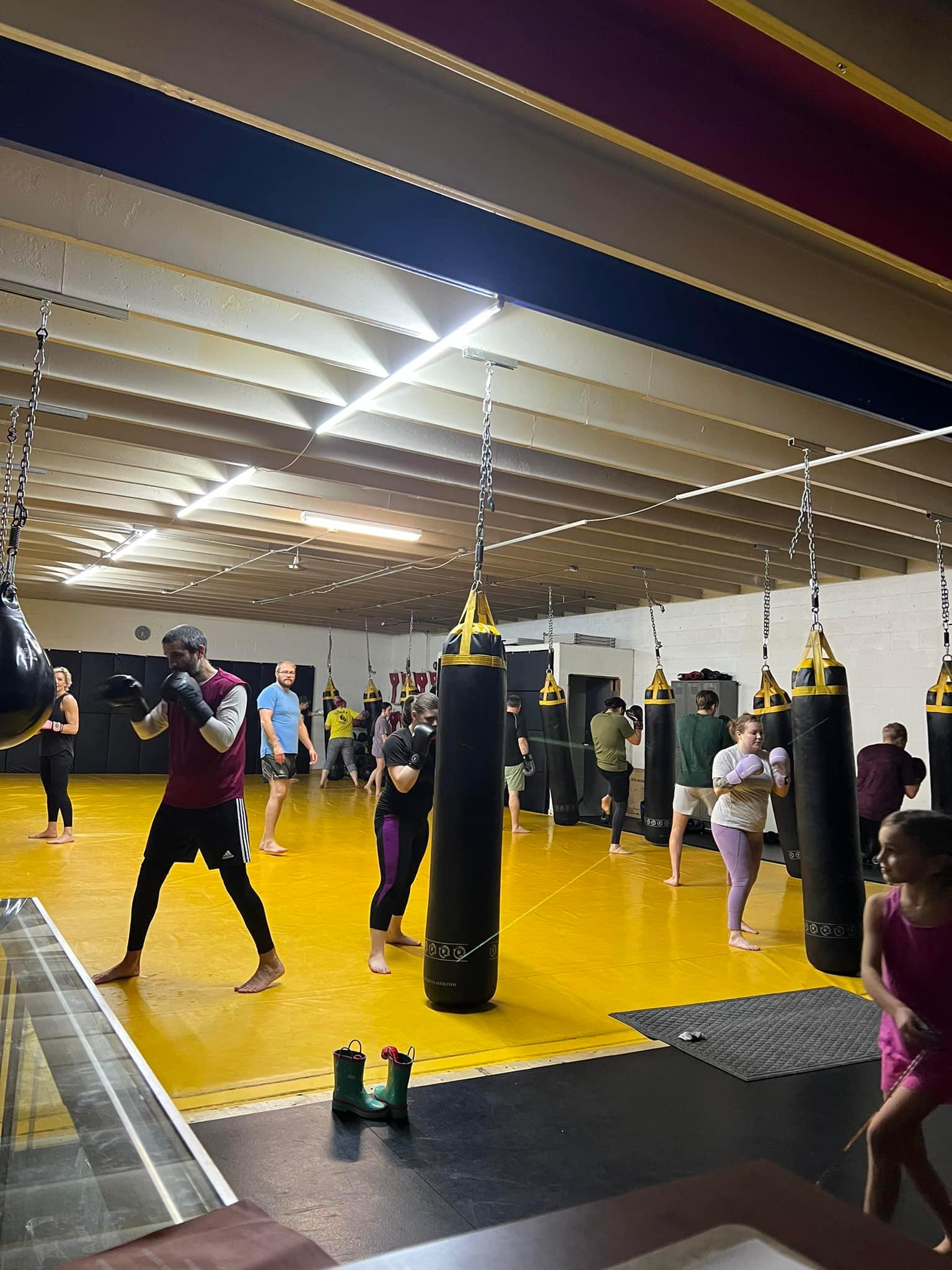 Kickboxing class at Upper Cumberland MMA in Cookeville, TN